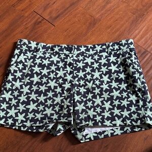 Crown & Ivy Navy Blue and Green Starfish Shorts